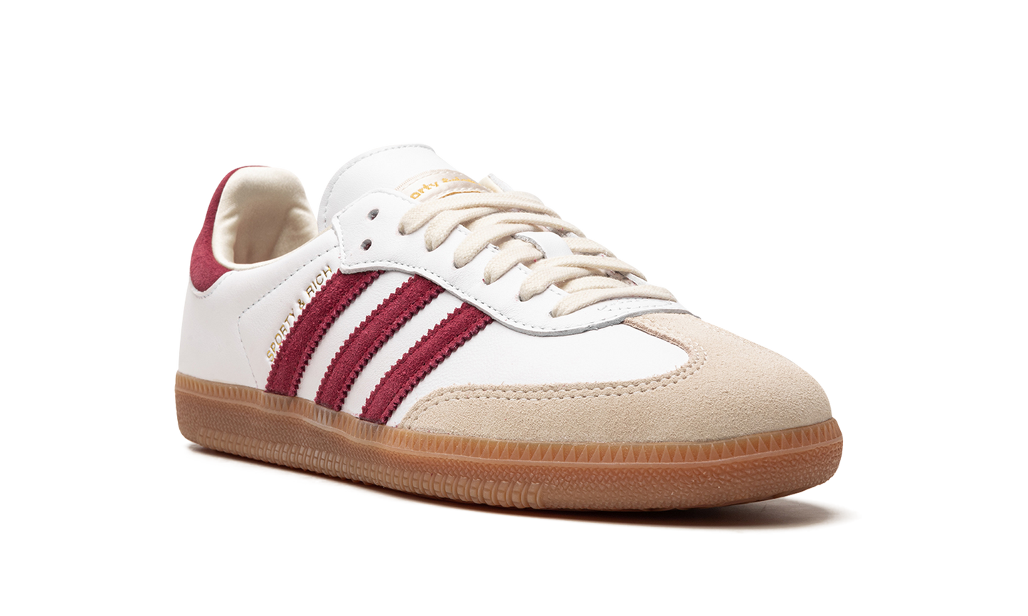 Adidas Samba OG "Sporty & Rich - White Core Burgundy" IF5660