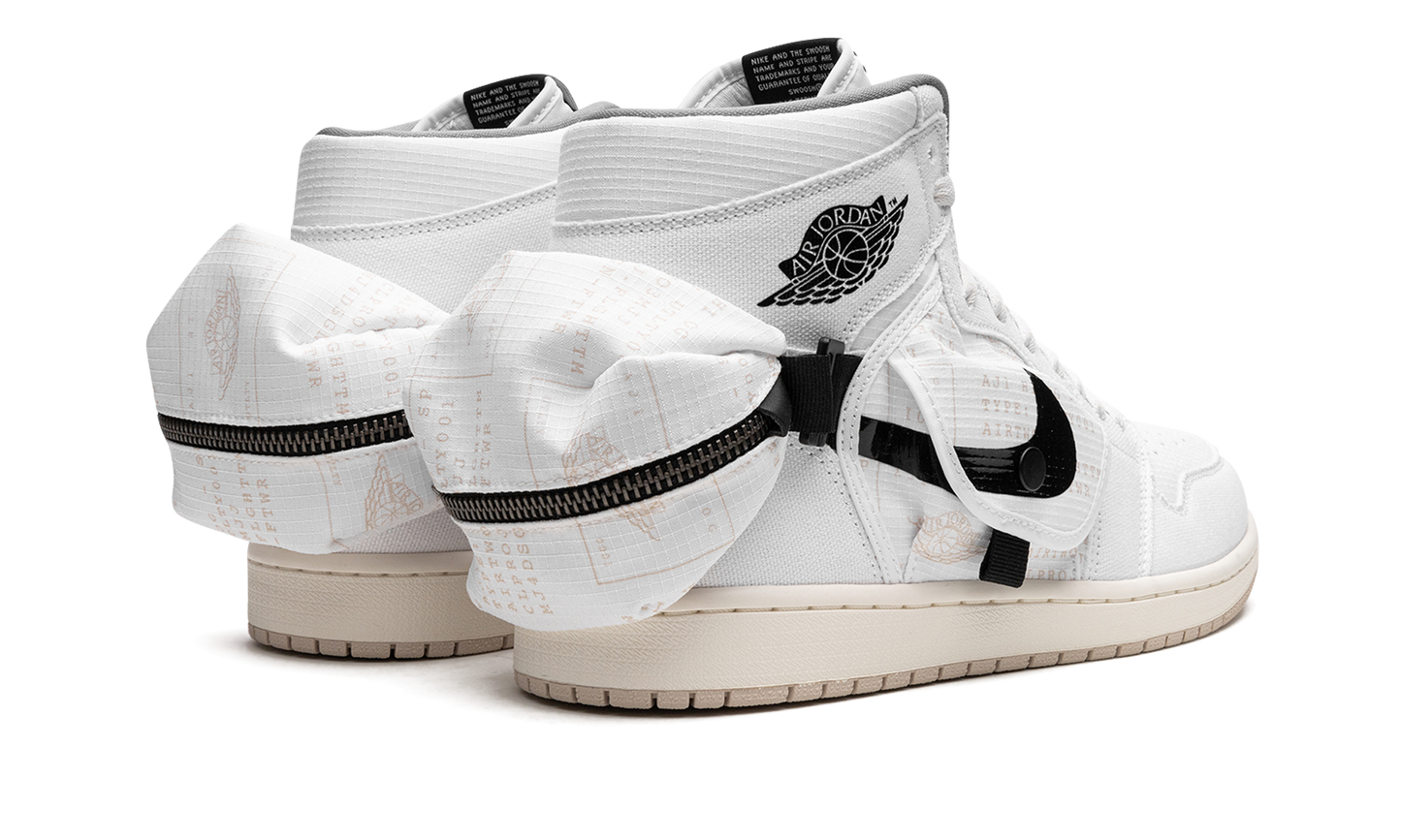 Air Jordan 1 Utility WHITE BLACK DO8727 100