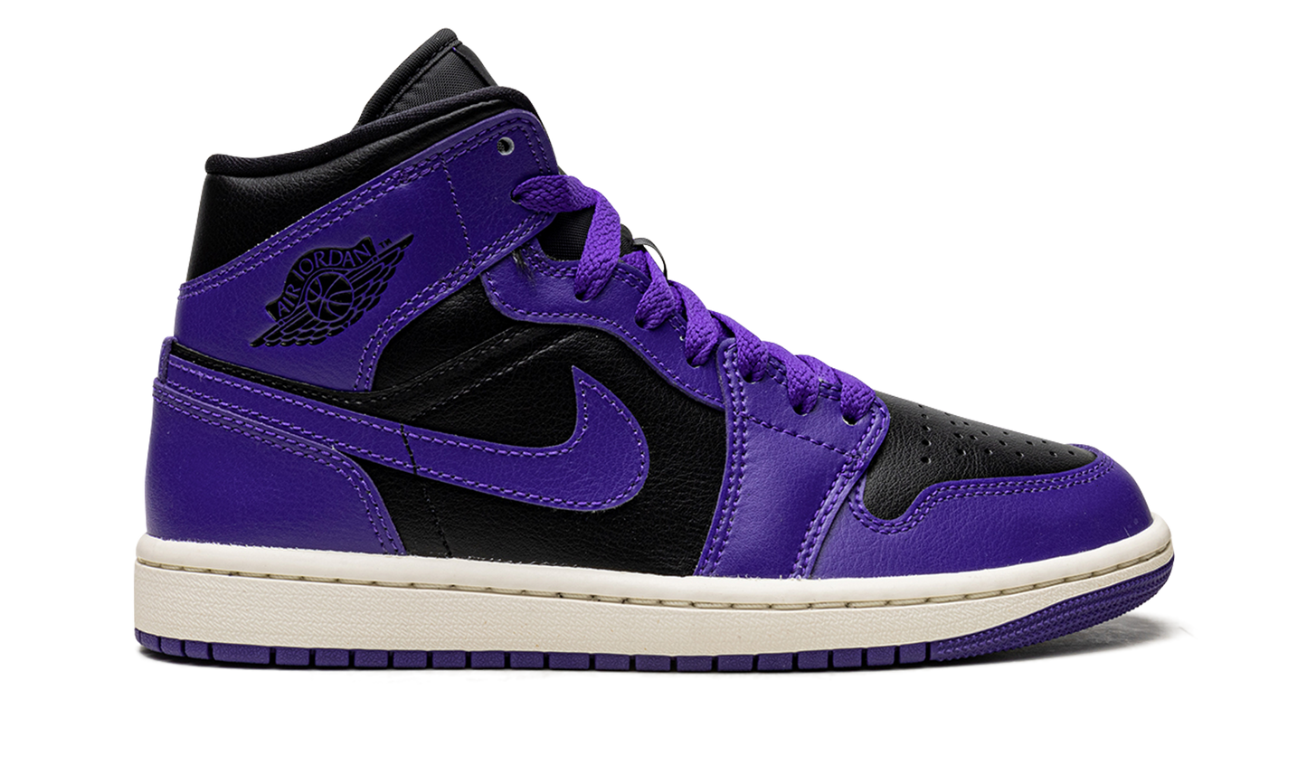 JORDAN 1 MID WMNS Black/Purple BQ6472 051