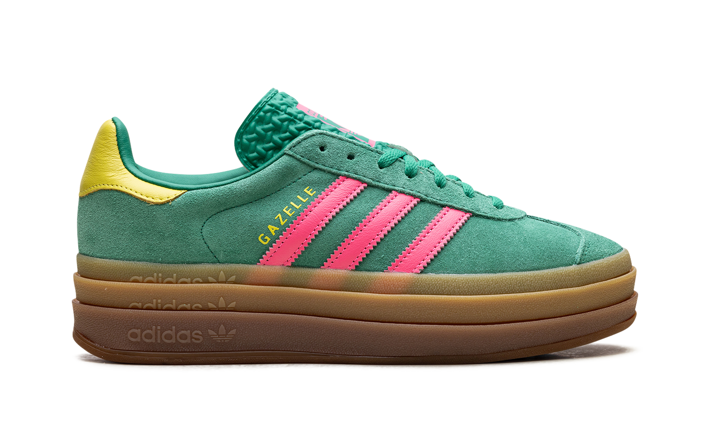 Adidas Gazelle Bold WMNS "Court Green Lucid Pink" JH9668