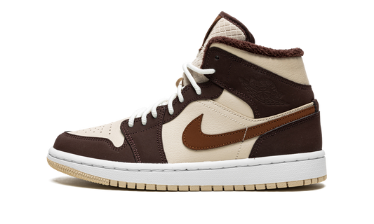 AIR JORDAN 1 MID SE WMNS Brown Basalt Fleece DO6699 200