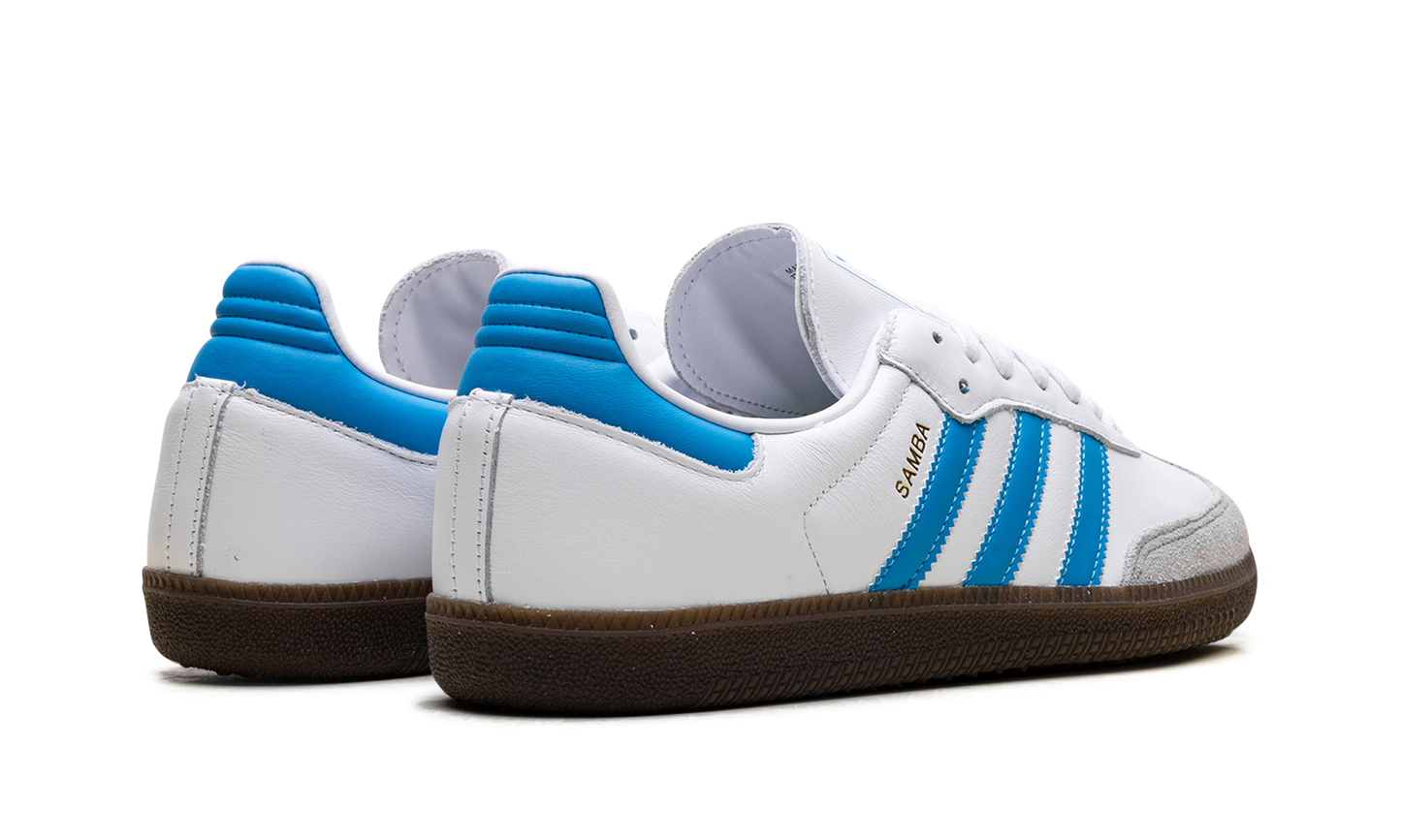 Adidas Samba OG "White Shock Cyan" JR0612