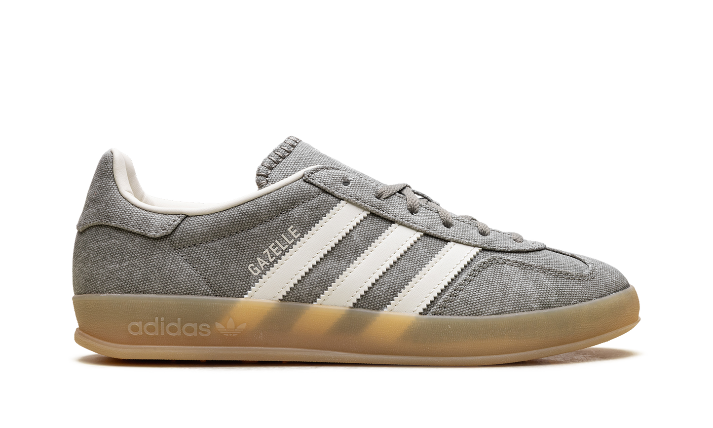 Adidas Gazelle Indoor WMNS "Silver Pebble Off White Canvas" IH7033
