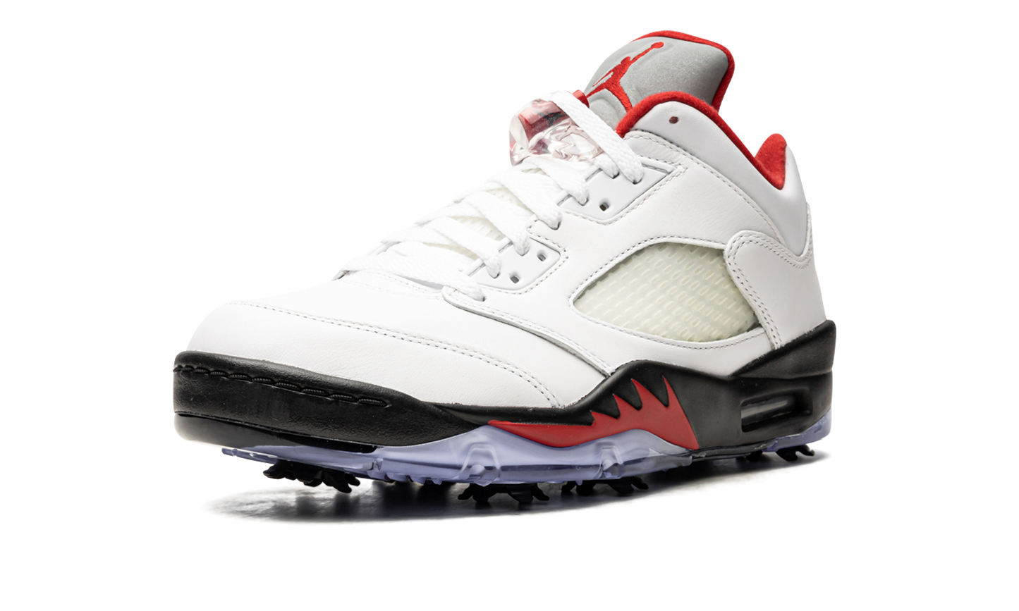 Air Jordan 5 Low Golf Fire Red - Silver Tongue CU4523 100