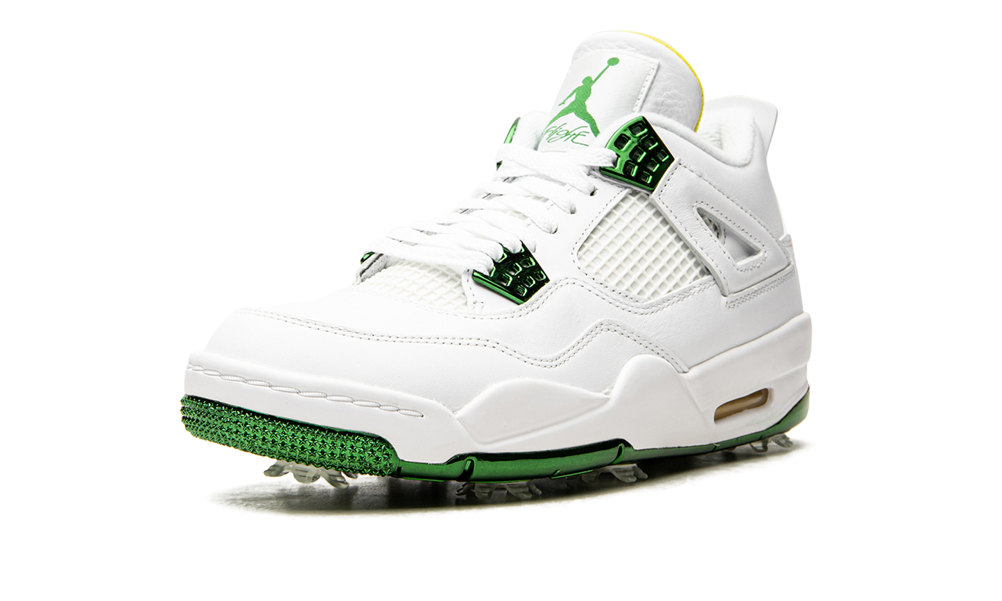 Air Jordan 4 Retro Golf Metallic Green CZ2439 100
