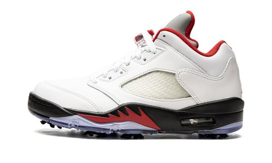 Air Jordan 5 Low Golf Fire Red - Silver Tongue CU4523 100