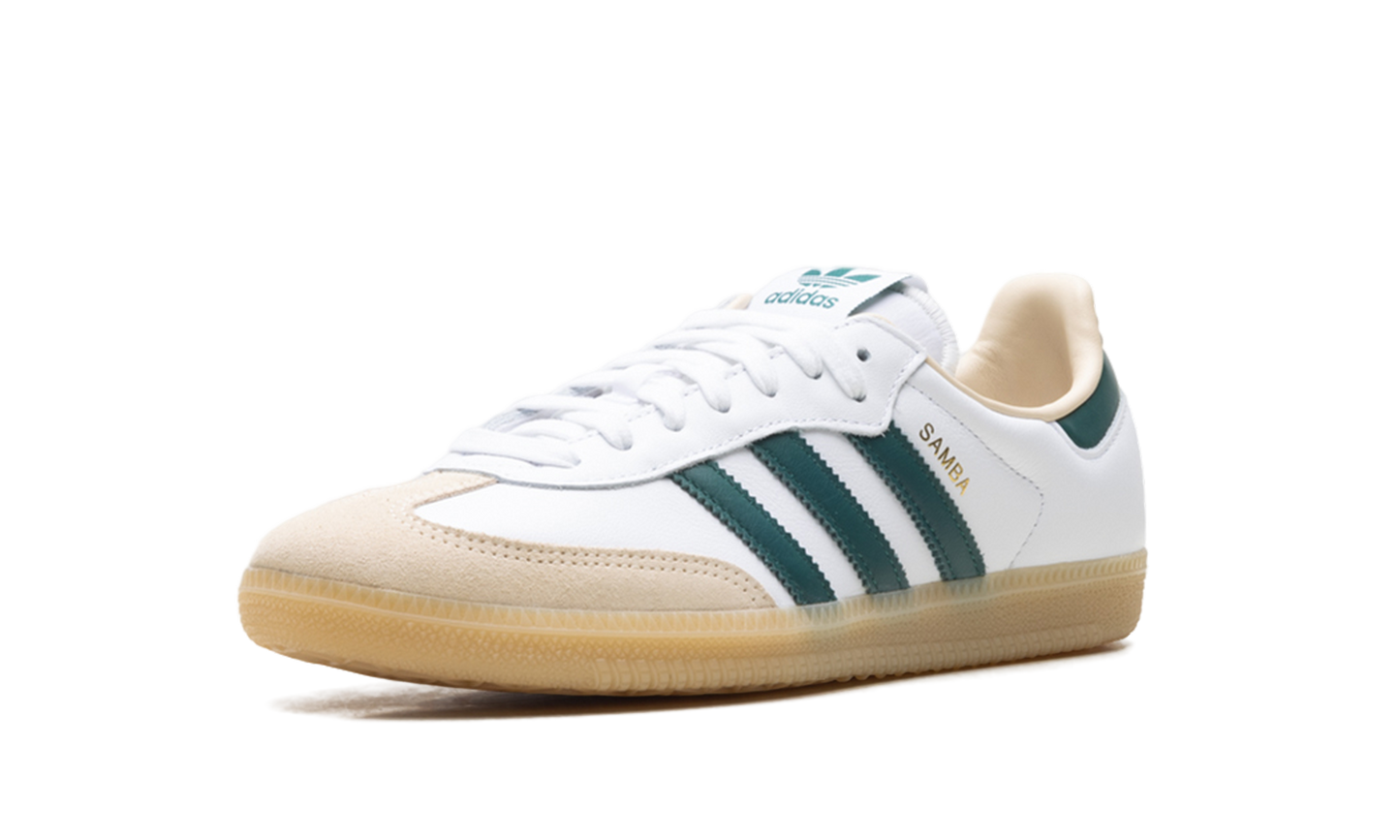 Adidas SAMBA OG "Cloud White Collegiate Green Gum" JS3831