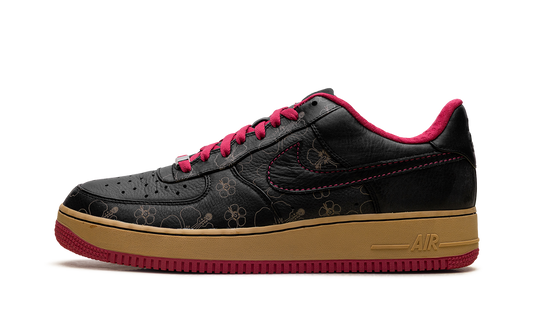 Nike Air Force 1 Premium '07 "Black/Black-Cerise-Metallic Gold" 315180 001