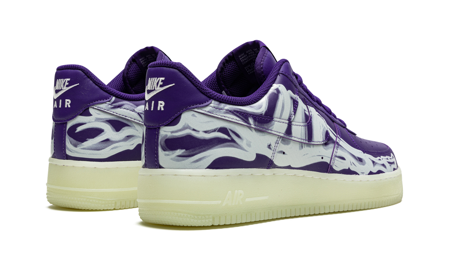Nike Air Force 1 Low '07 QS "Purple Skeleton Halloween" CU8067 500