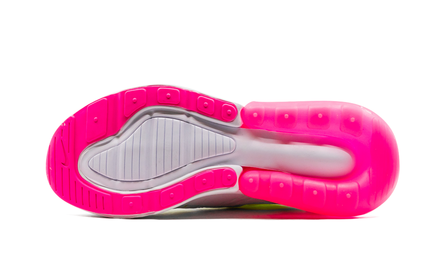 Nike AIR MAX 270 MNS WMNS "White / Pink Blast / Volt" DH0252 100