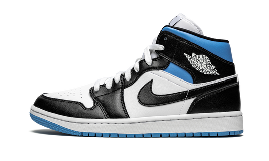 AIR JORDAN 1 MID WMNS Black / White / University Blue BQ6472 102