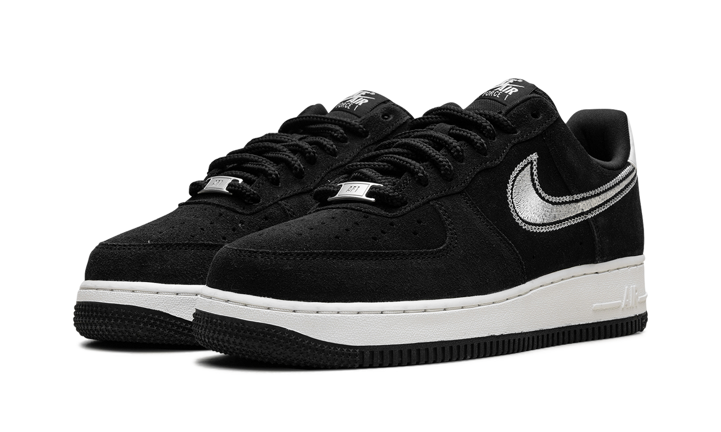 Nike Air Force 1 Low '07 LV8 "Black Sail Embroidered Swoosh" HJ4465 001