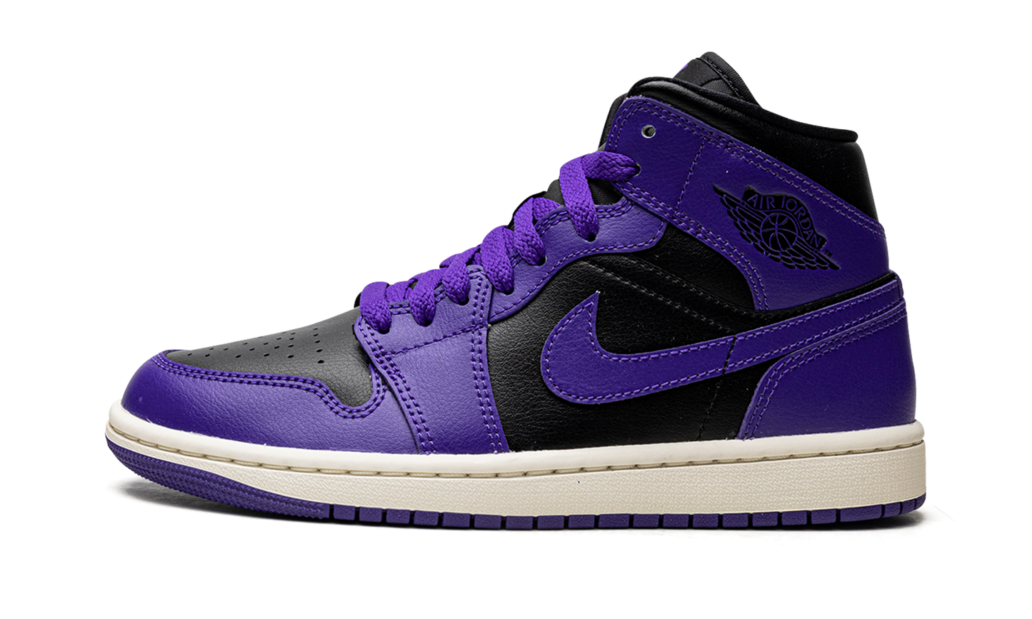 JORDAN 1 MID WMNS Black/Purple BQ6472 051