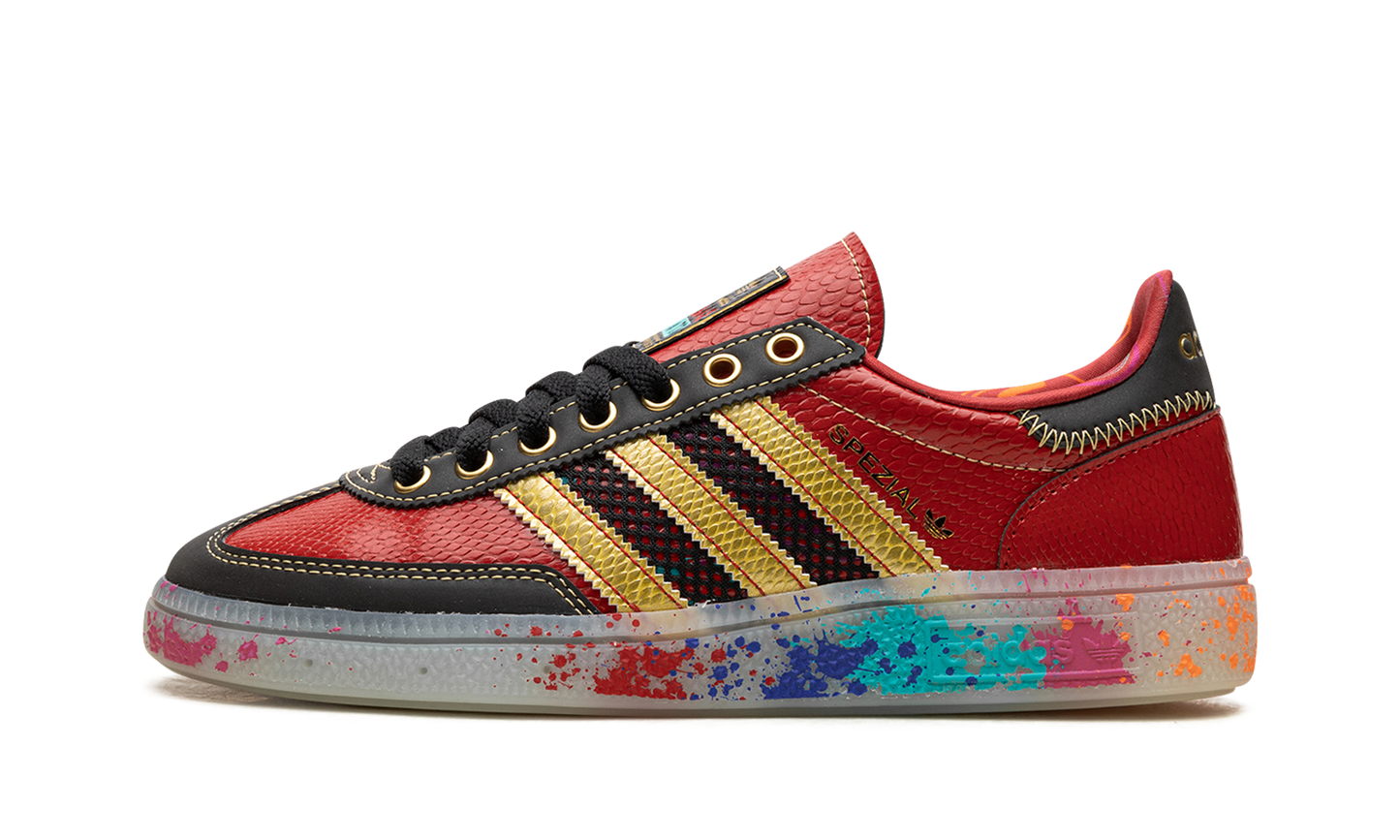 Adidas Handball Spezial "S.E.E.D. - Scarlet Gold Paint Splatter" ID8617