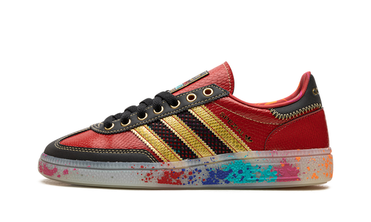 Adidas Handball Spezial "S.E.E.D. - Scarlet Gold Paint Splatter" ID8617
