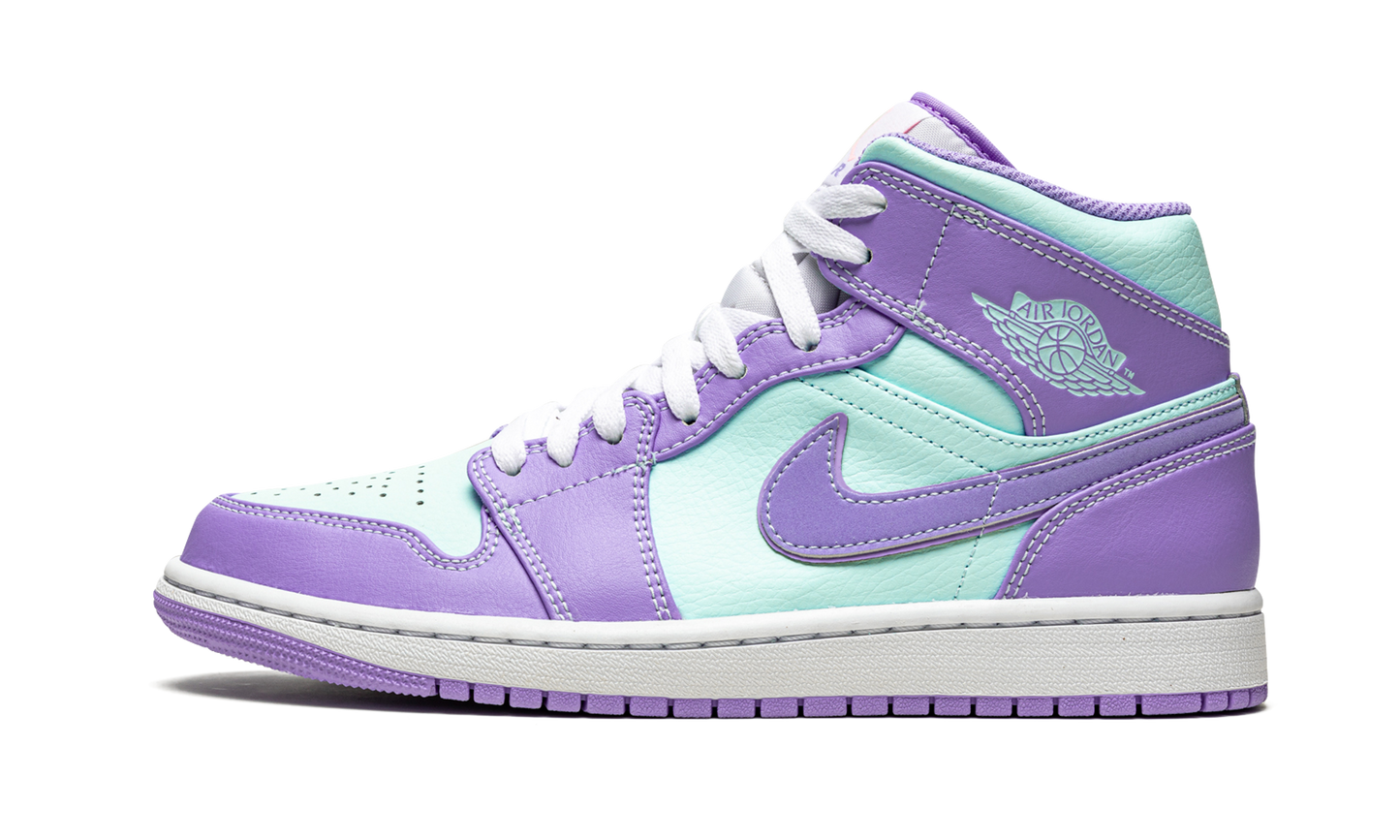 Air Jordan 1 Mid Purple Pulse / Glacier Blue 554724 500