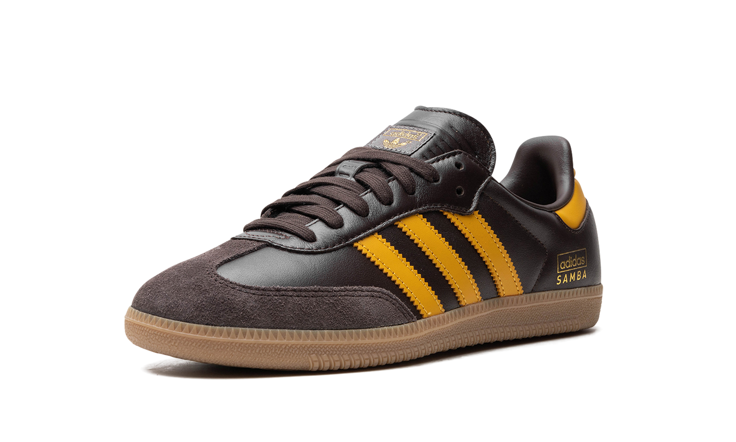 Adidas Samba OG "Dark Brown Preloved Yellow" IG6174
