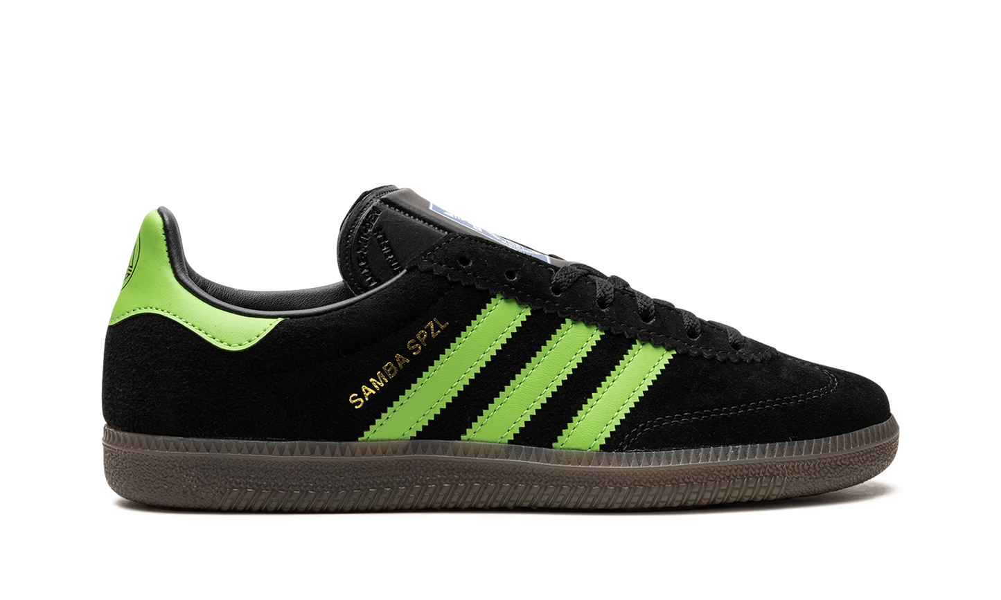 Adidas Samba Deco SPZL "Black / Lucid Lime" IF5738