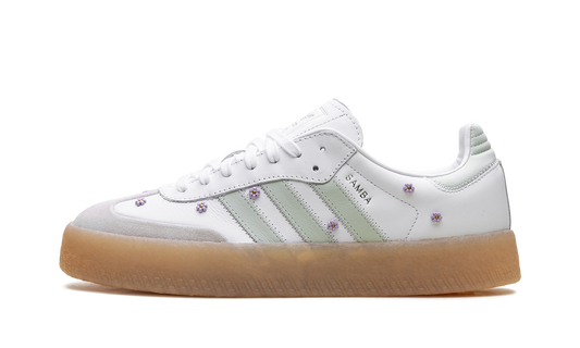 Adidas Sambae WMNS "Floral White Linen Green Gum" JS3954