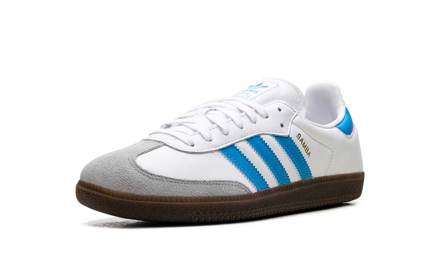 Adidas Samba OG "White Shock Cyan" JR0612