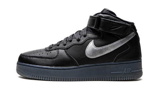 Nike Air Force 1 Mid "Black / Metallic Silver" DX3061 001