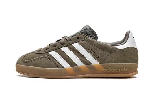 Adidas Gazelle Indoor "Olive Strata Cloud White Gum" JQ0174