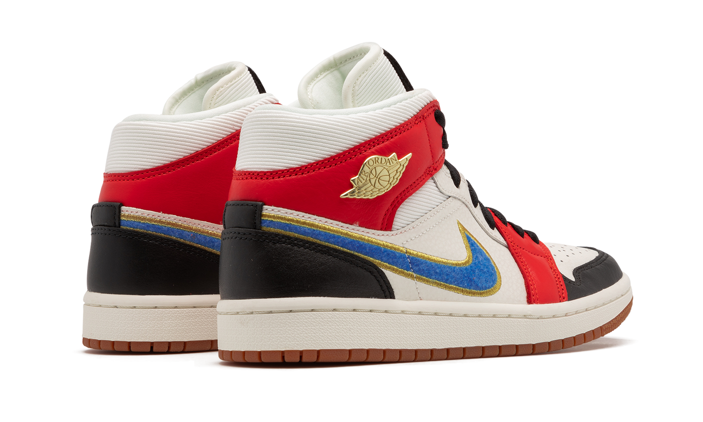 AIR JORDAN 1 MID SE WMNS Let(Her)Man DC1426 100