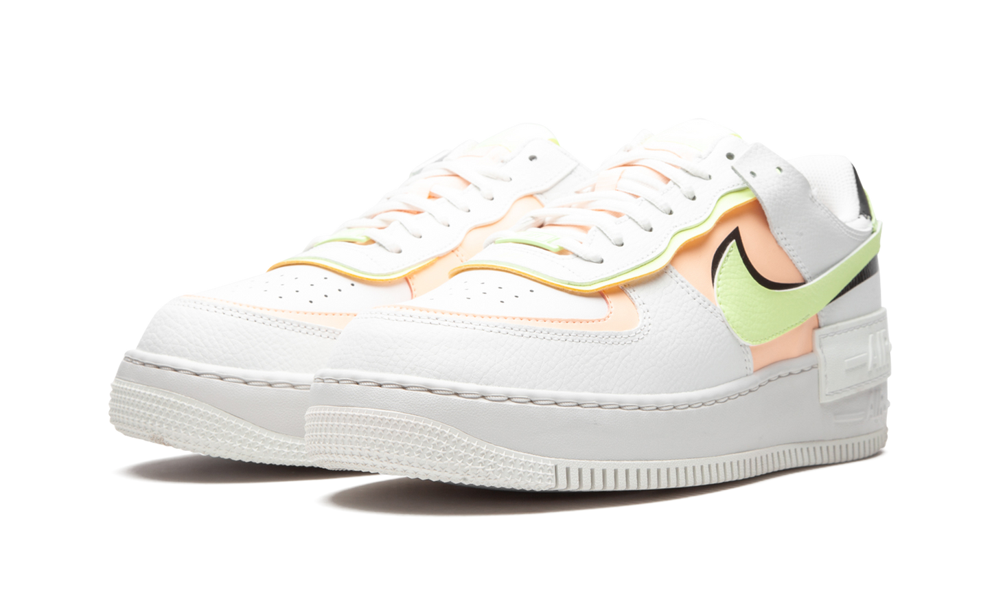 Nike AIR FORCE 1 SHADO MNS WMNS White / Barely Volt / Crimson Tint