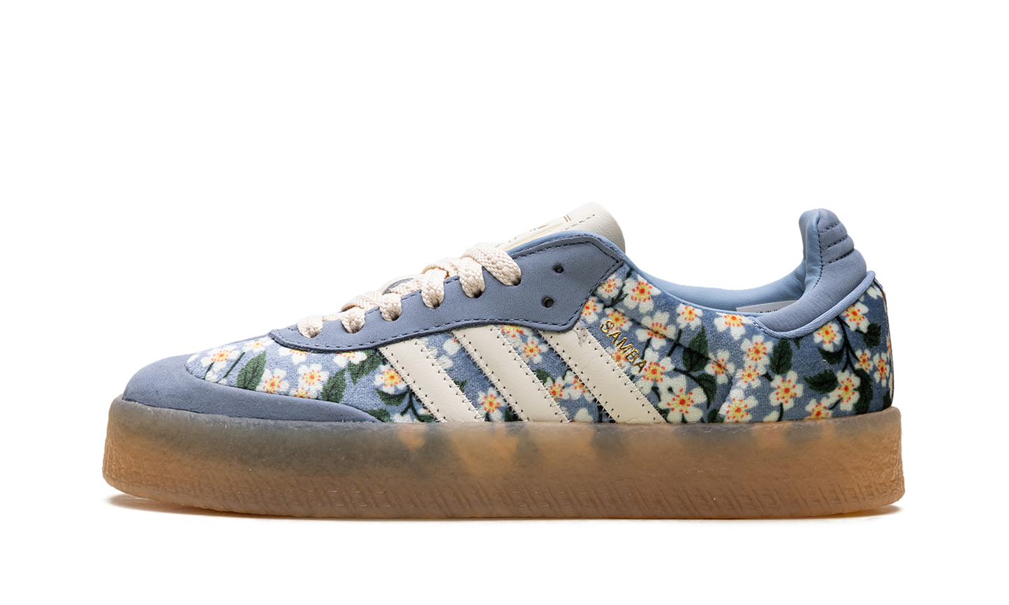 Adidas Sambae WMNS "Liberty London Floral Embroidery Blue Cream White" JQ6046