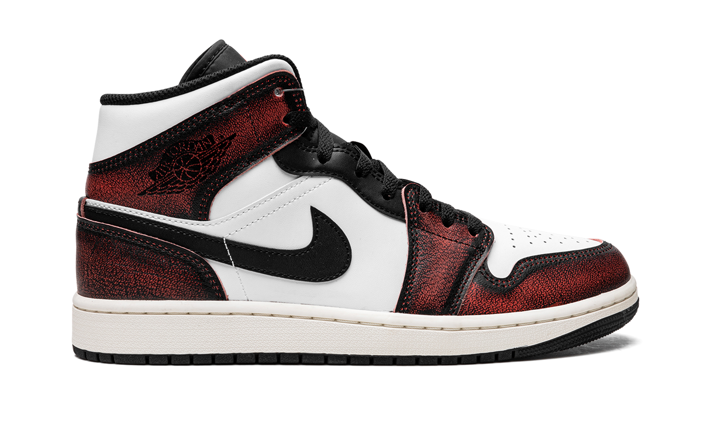 Air Jordan 1 Mid SE Wear-Away - Infrared DV9565 006