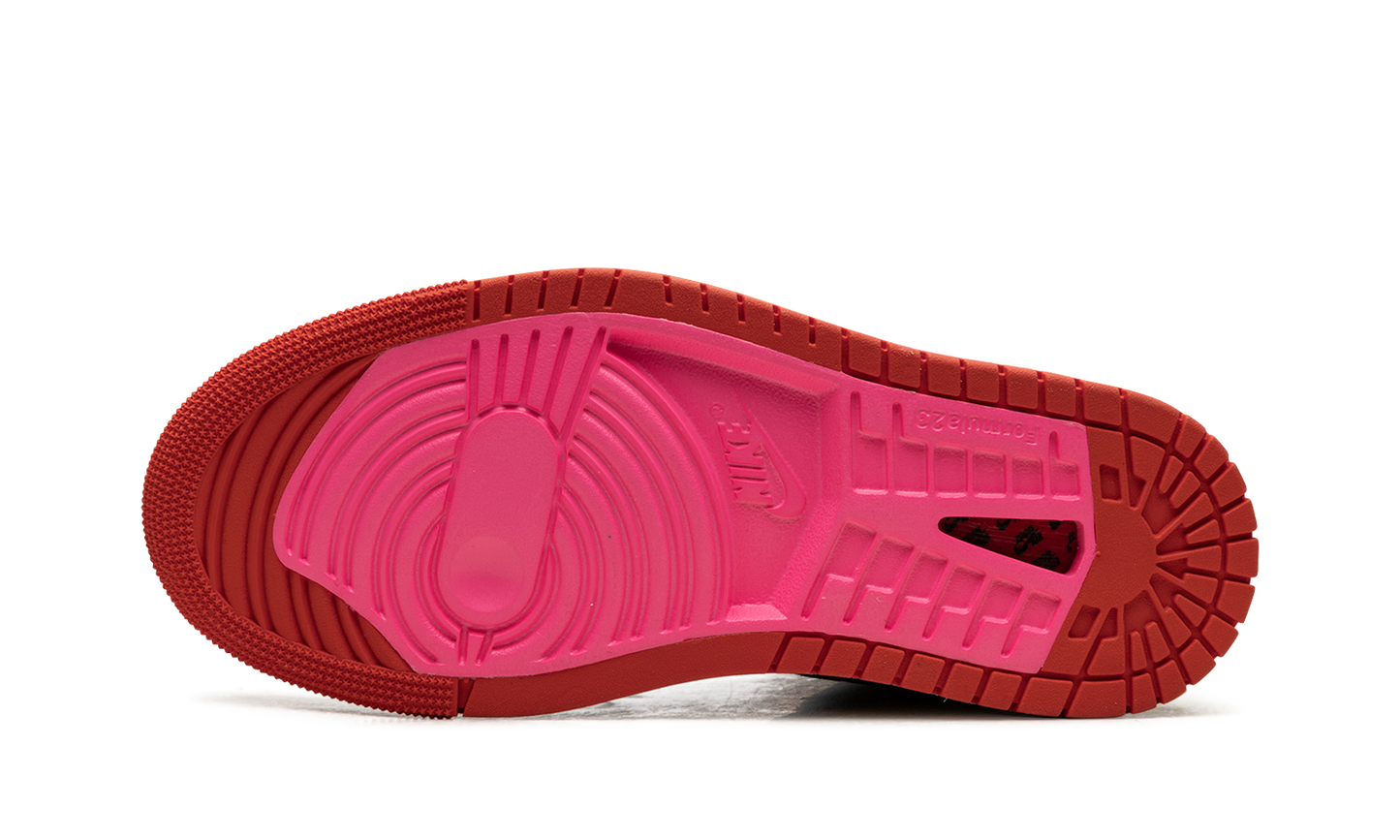 AIR JORDAN 1 ZOOM AIR CMFT WMNS Cacao Wow/Picante Red/Black/Hyper Pink