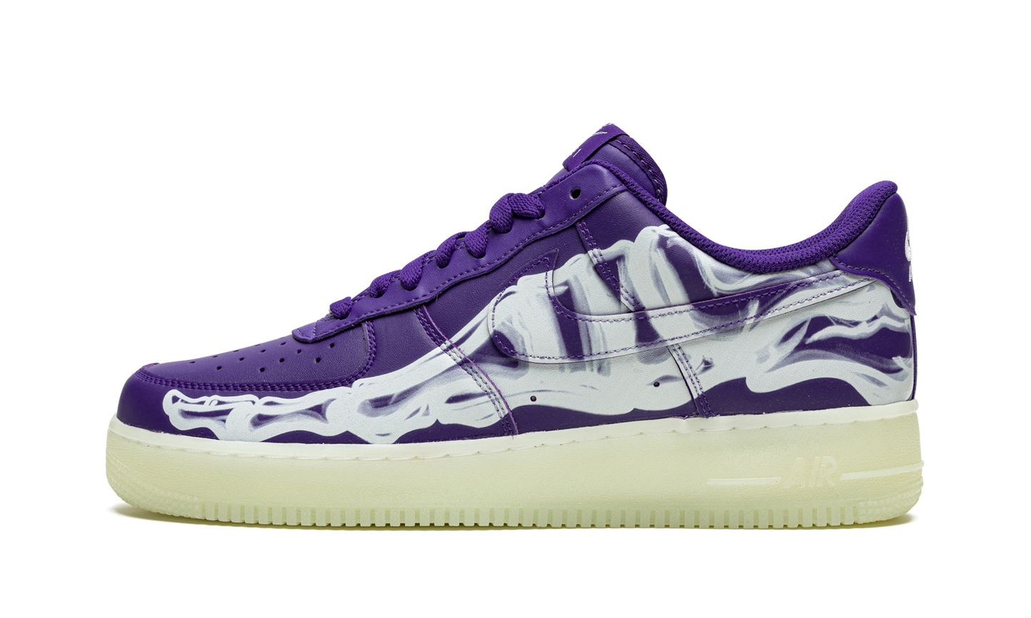 Nike Air Force 1 Low '07 QS "Purple Skeleton Halloween" CU8067 500