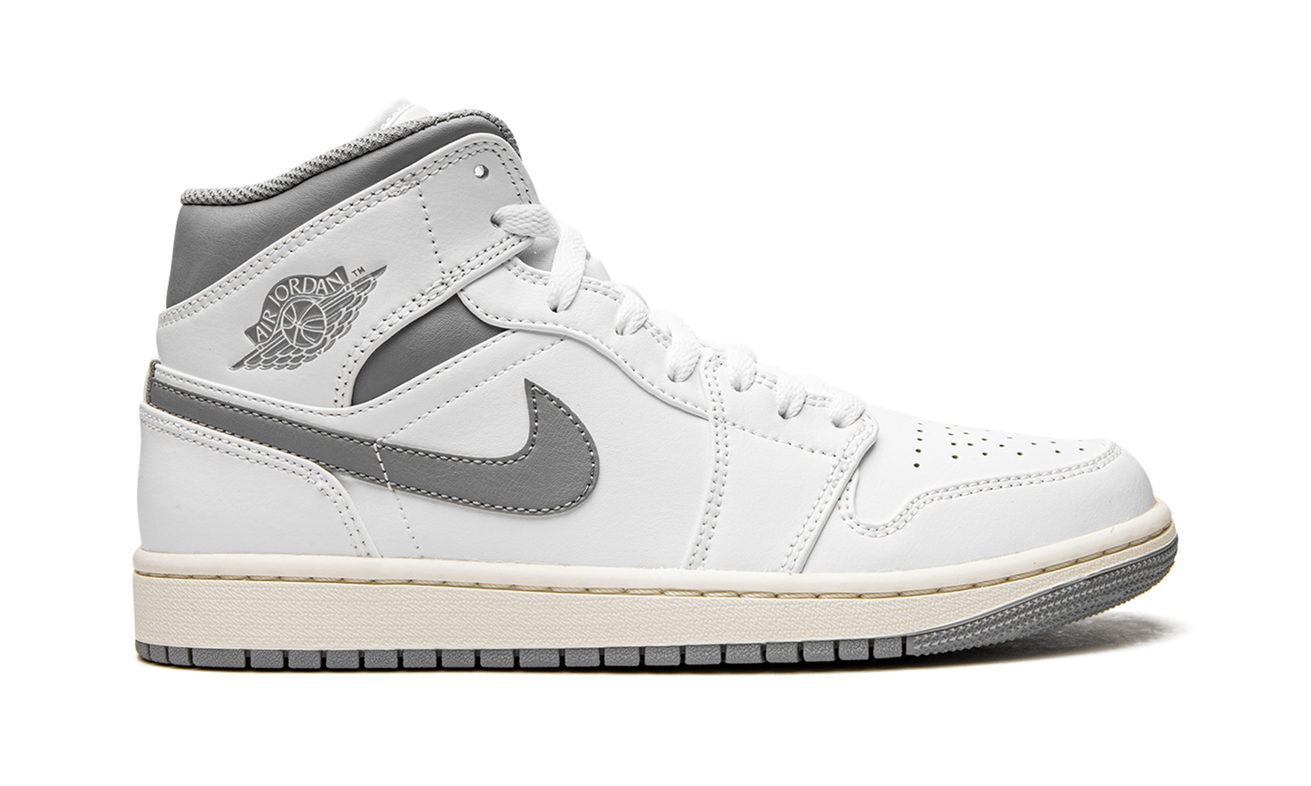 Air Jordan 1 Mid White / Stealth Grey 554724 135