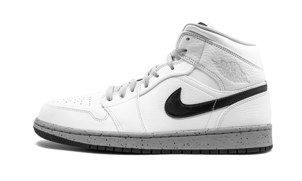 Air Jordan 1 Mid White/Cement 554724 115