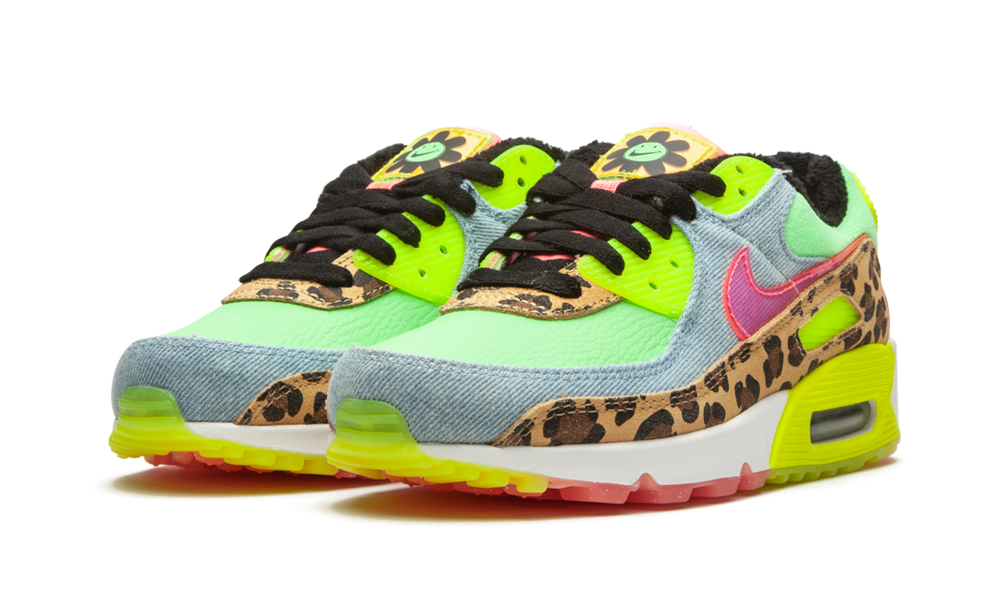 Nike W Air Max 90 LX "Denim Leopard Print" CW3499 300