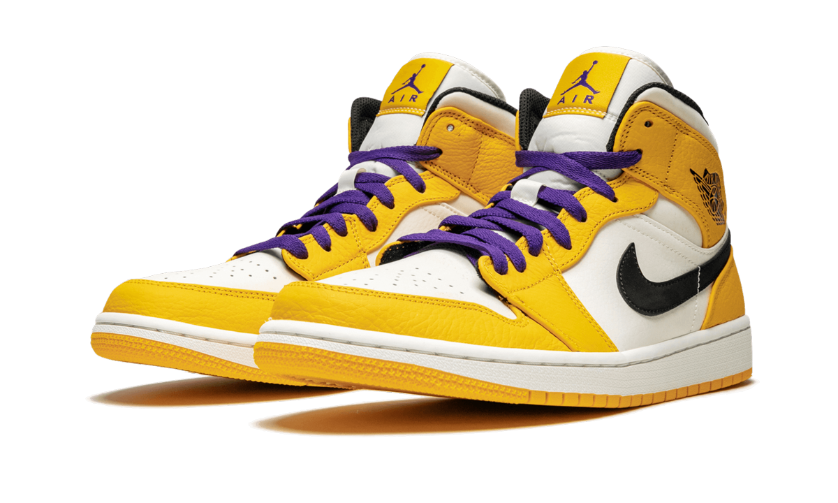 Air Jordan 1 Mid SE Lakers 852542 700