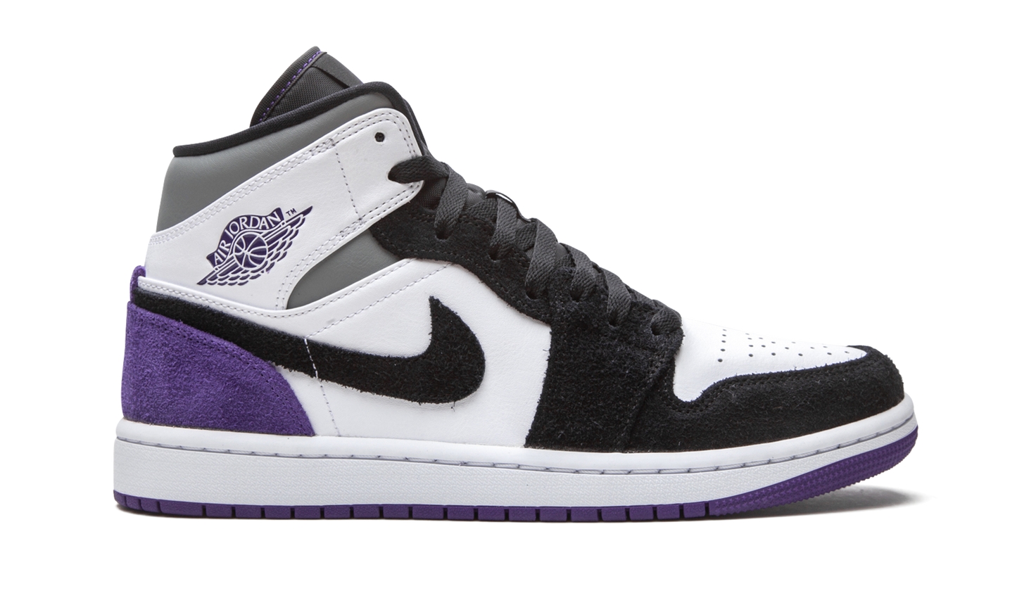 Air Jordan 1 Mid SE Court Purple Suede 852542 105