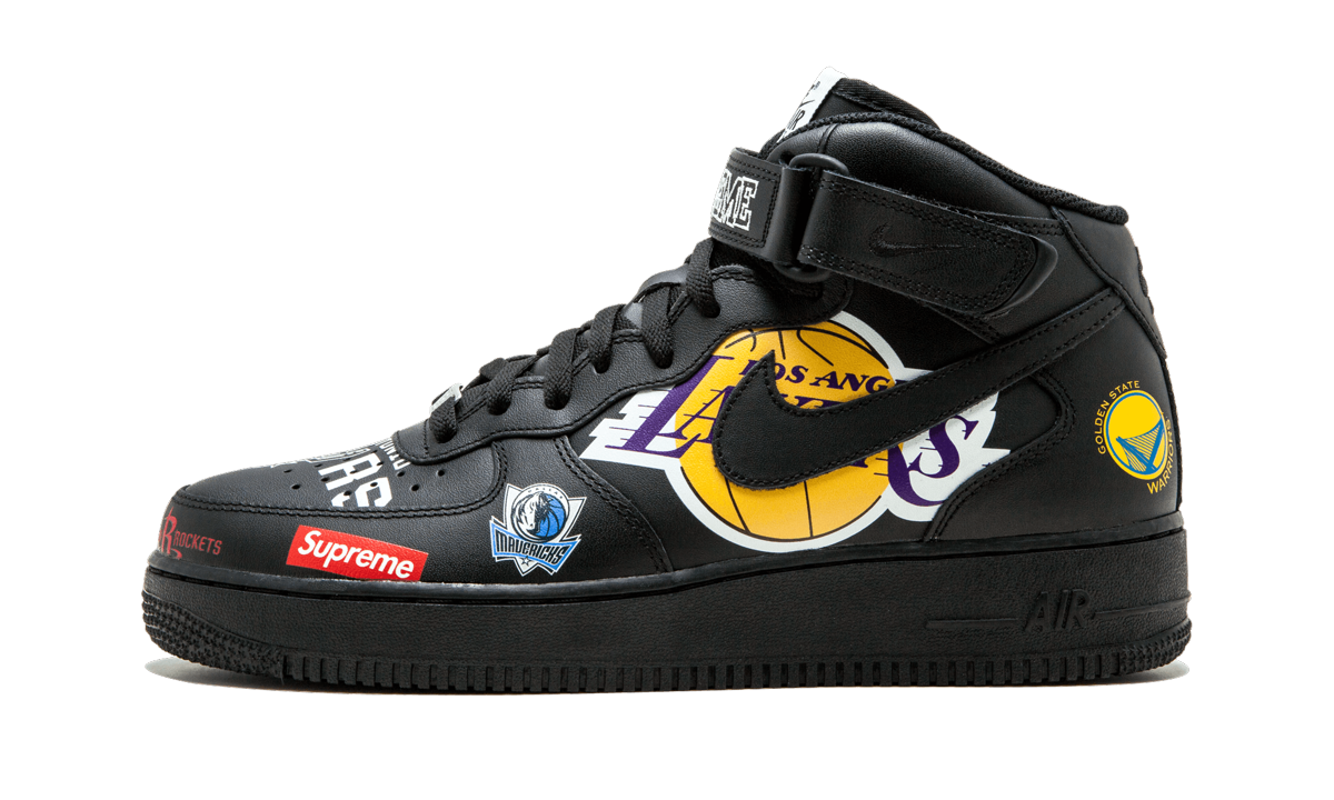 Nike Air Force 1 Mid '07 / Supreme "NBA" AQ8017 001