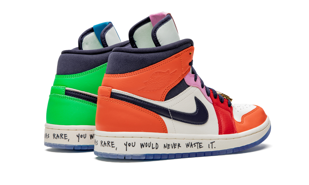 Air Jordan 1 Mid WMNS Melody Ehsani - Fearless CQ7629 100
