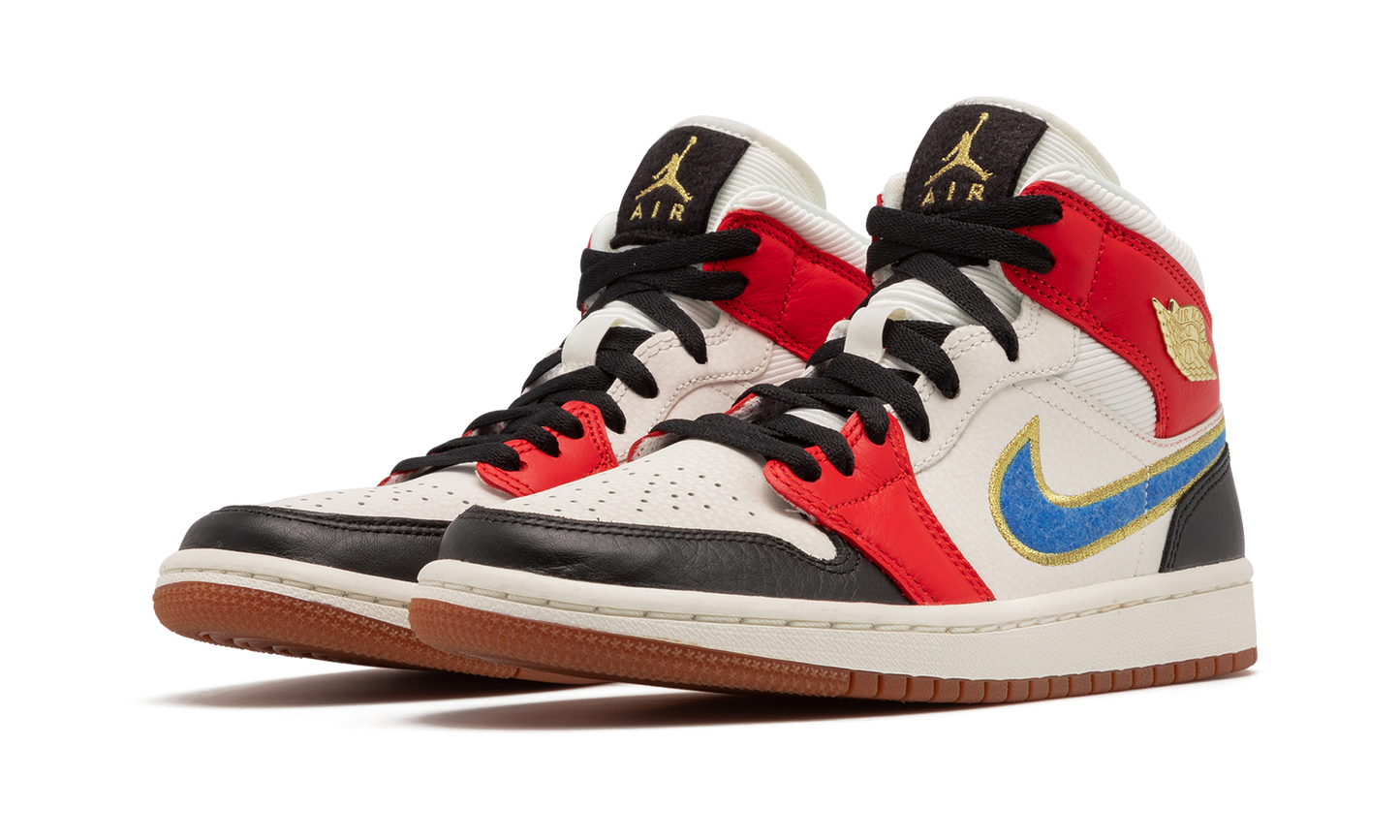 AIR JORDAN 1 MID SE WMNS Let(Her)Man DC1426 100