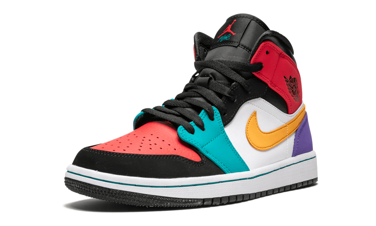 Air Jordan 1 Mid Multicolor 554724 125