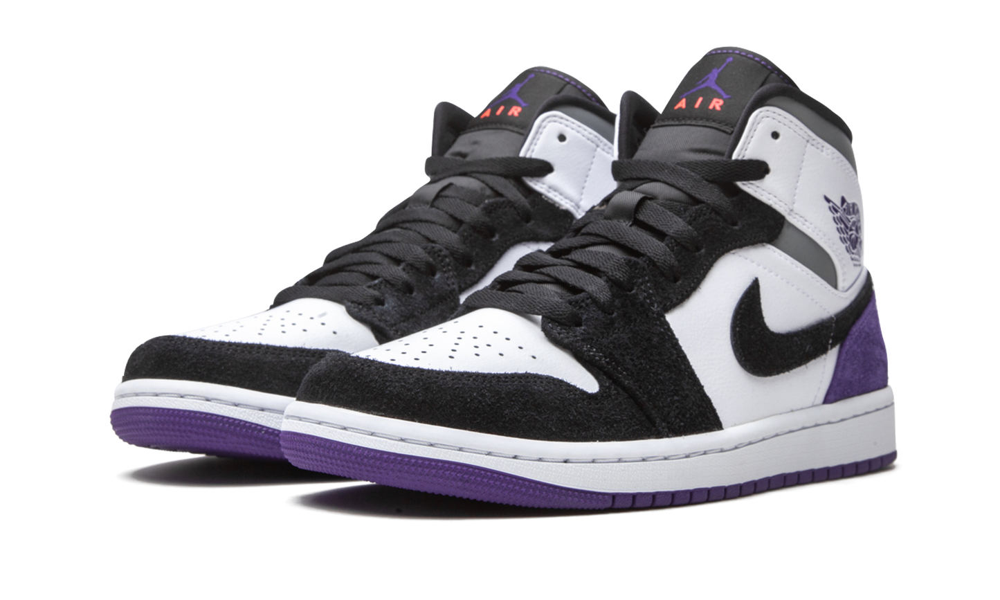 Air Jordan 1 Mid SE Court Purple Suede 852542 105