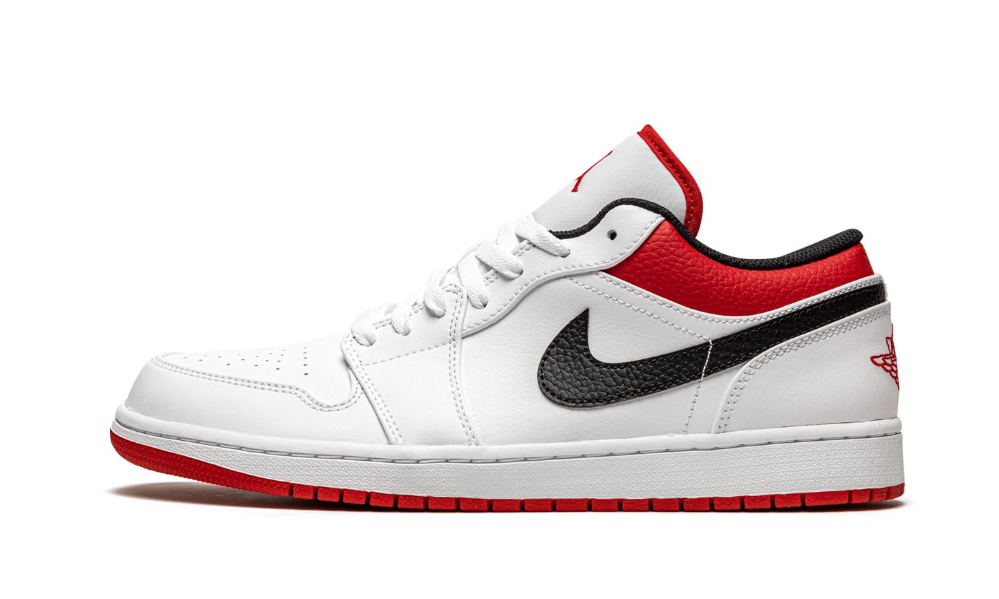 Air Jordan 1 Low White University Red 553558 118