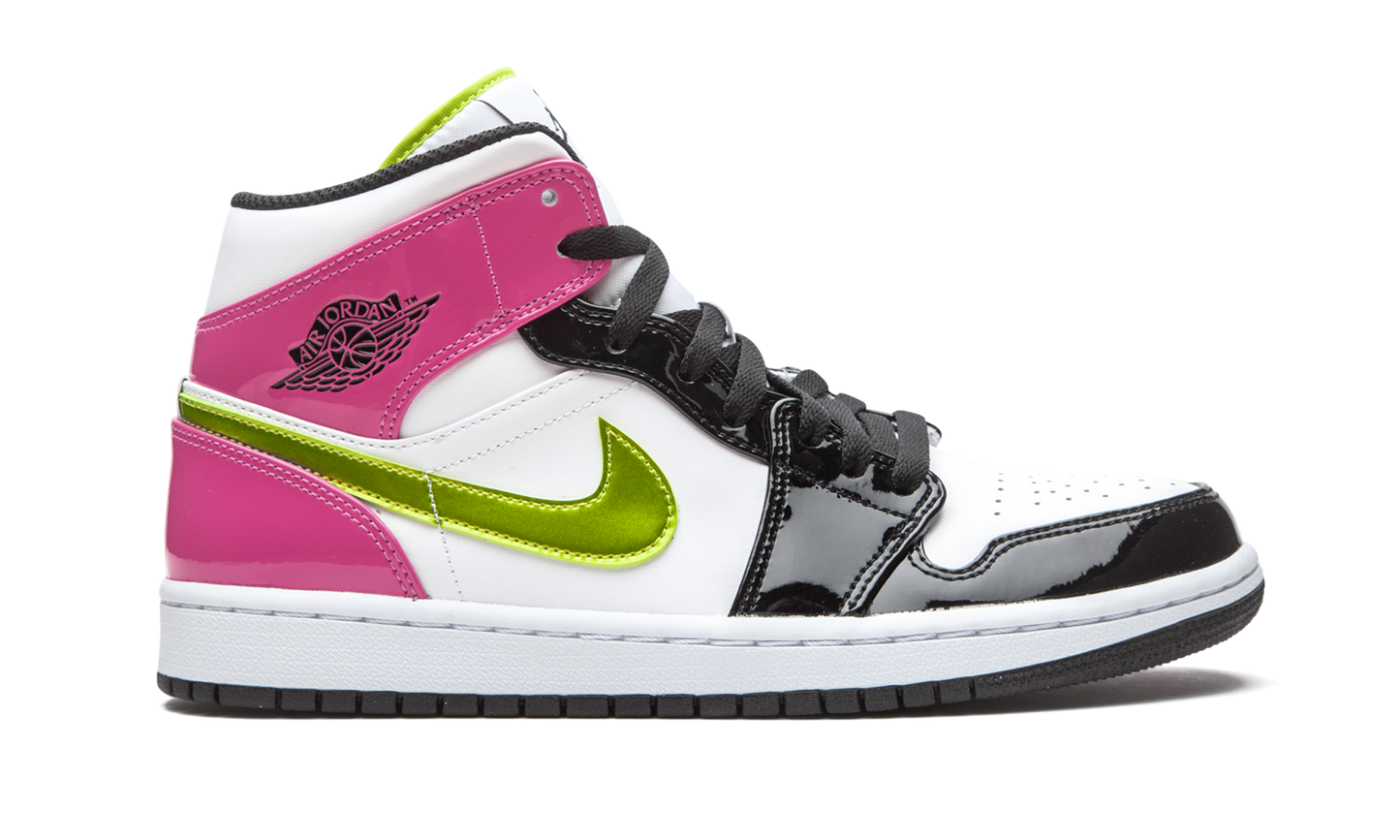 Air Jordan 1 Mid SE Cyber / Active Fuchsia CZ9834 100
