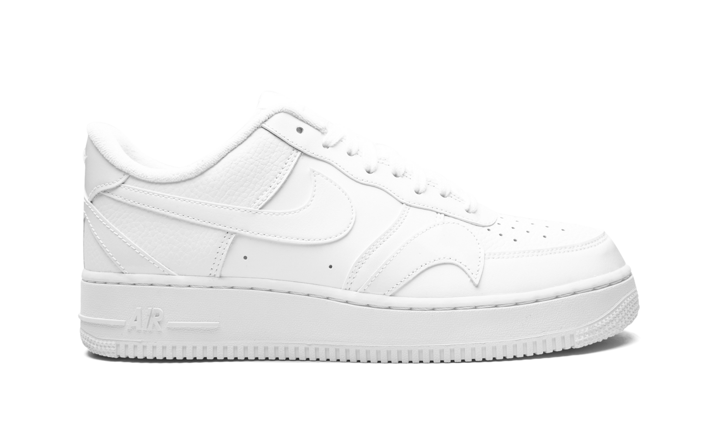 Nike Air Force 1 '07 LV8 "Misplaced Swoosh - Triple White"