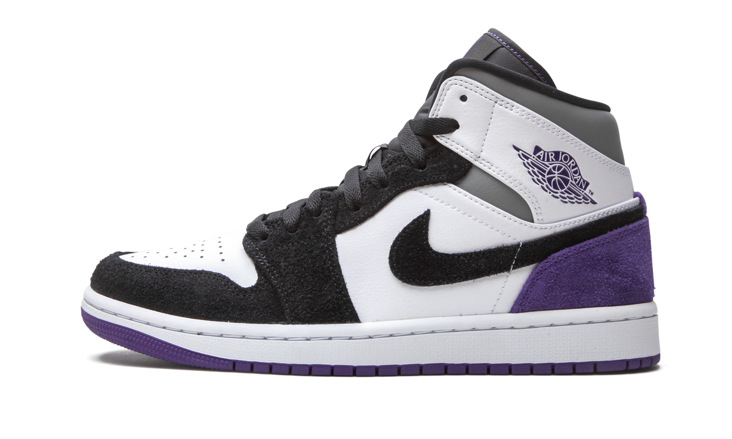 Air Jordan 1 Mid SE Court Purple Suede 852542 105