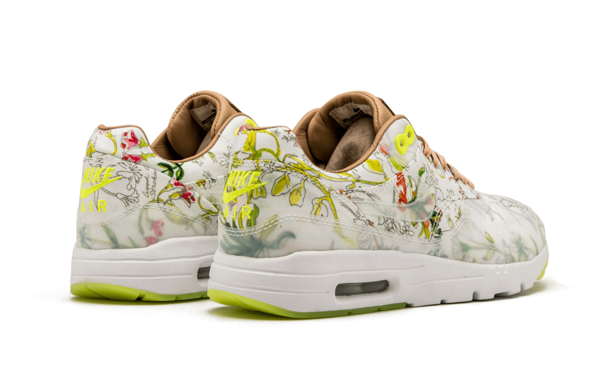 Nike AIR MAX 1 ULTRA LIB QS MNS WMNS "WHITE / WHITE / VACHETTA TAN / VOLT" 844135 100