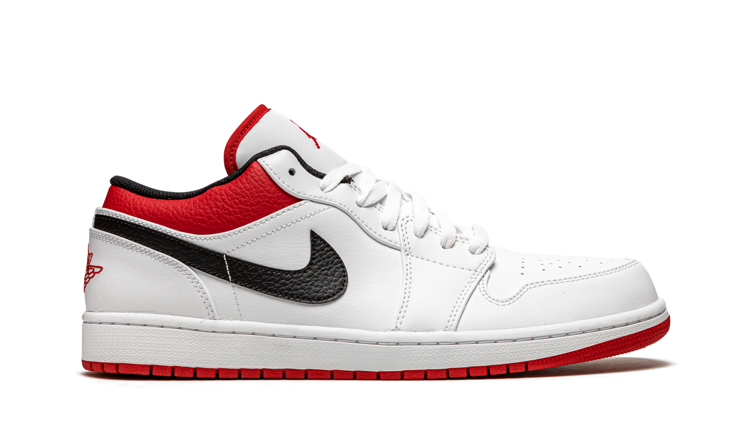Air Jordan 1 Low White University Red 553558 118