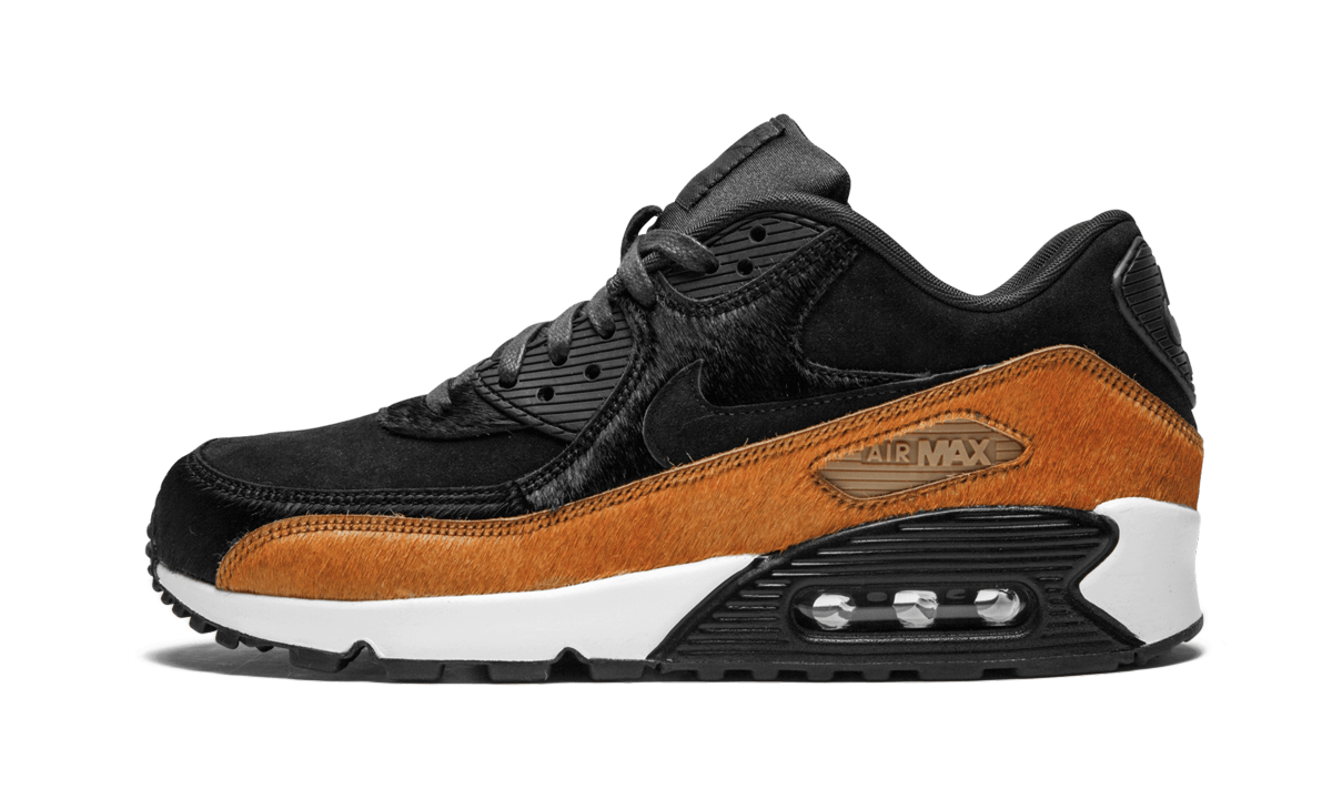Nike AIR MAX 90 LX MNS WMNS "Pony Hair - Black/Cider" 898512 005