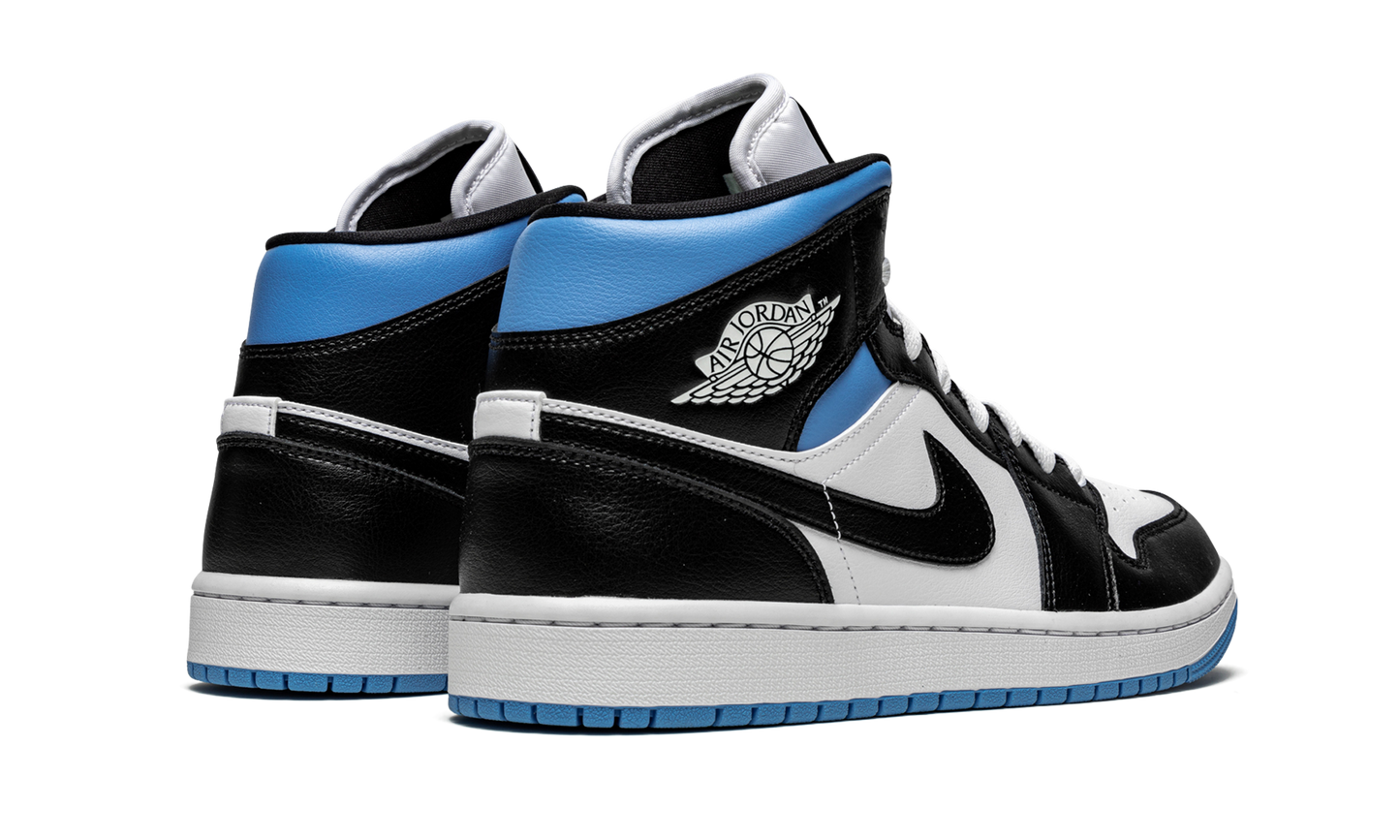 AIR JORDAN 1 MID WMNS Black / White / University Blue BQ6472 102